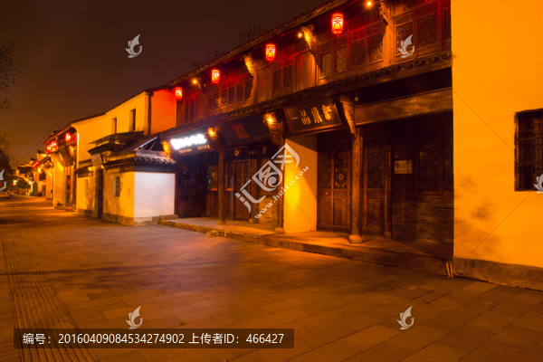 古子城夜景,老街