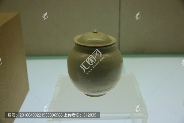 定窯白瓷蓋罐