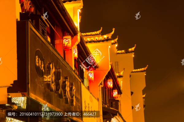 夜景,古建筑