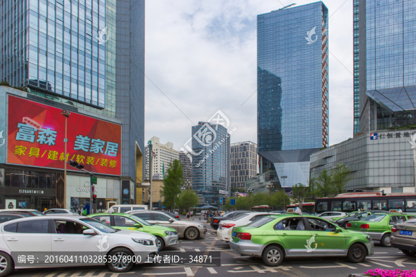 成都人民南路街景
