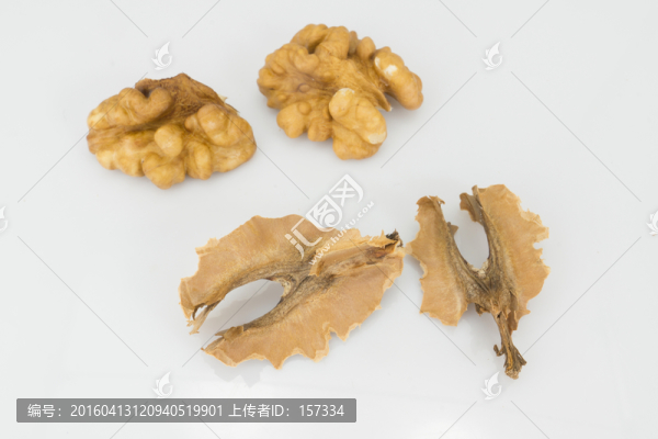 核桃仁,分心木