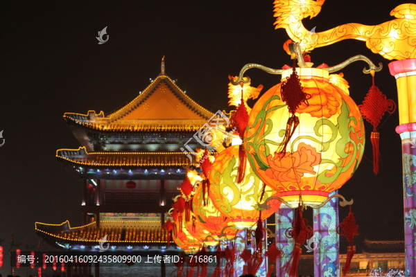 西安,城墻燈會(huì)