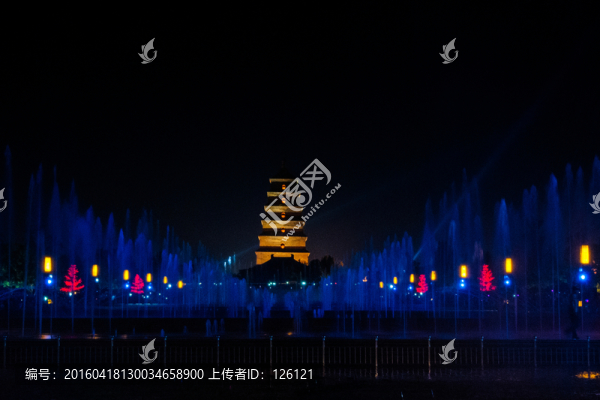 西安大雁塔音樂噴泉