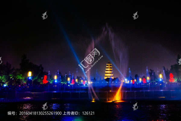 西安大雁塔音樂噴泉
