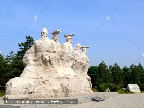 三皇五帝塑像