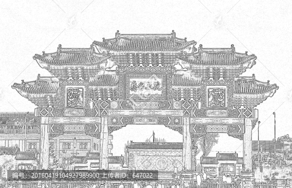 喬家大院素描