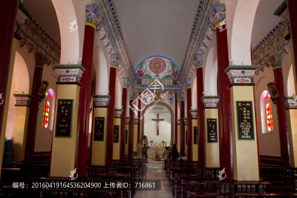 西安五星街教堂,內(nèi)部