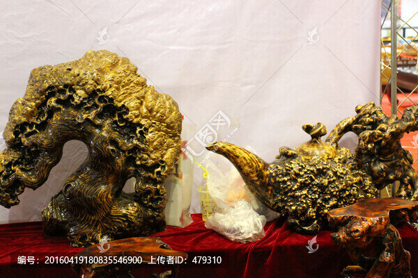 根雕,雕塑,花架,木雕,雕刻