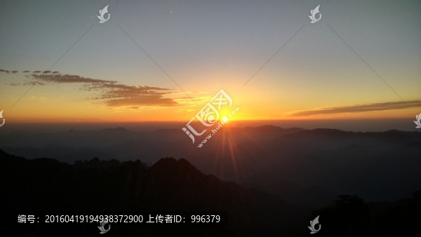 安徽黃山日出