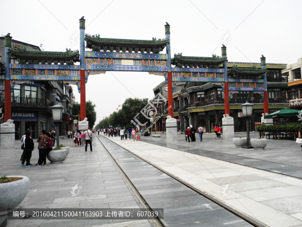 北京前門大街正陽橋五牌樓