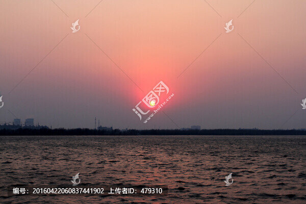 熱電廠,火力發(fā)電,晚霞,日落