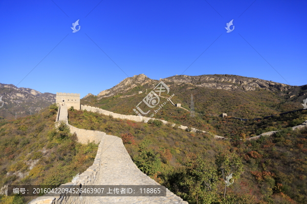 秋季的,北京,河防口長城