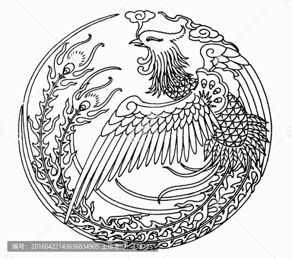 中國鳳紋,團鳳紋