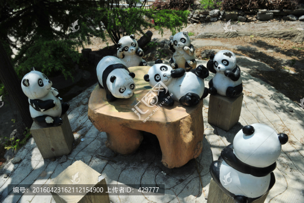 園林景觀,,,熊貓景觀,,熊貓