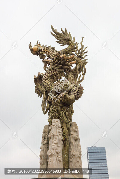 巨龍雕塑,城市雕塑,深圳龍崗