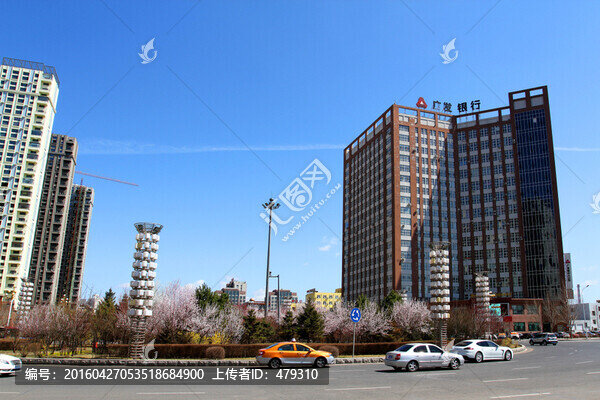 桃紅柳綠,花卉,花樹,樓區(qū)