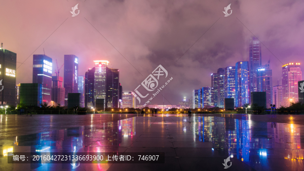 深圳市民中心夜景