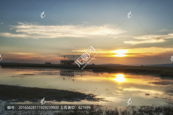 花湖夕陽(yáng)