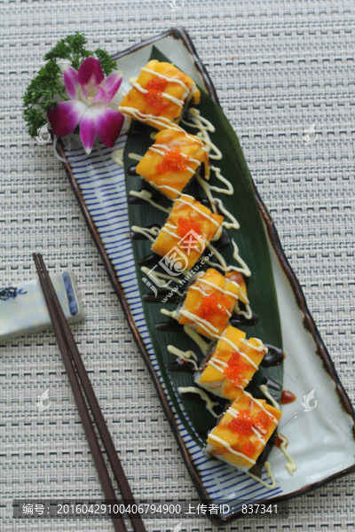芒果鰻魚卷