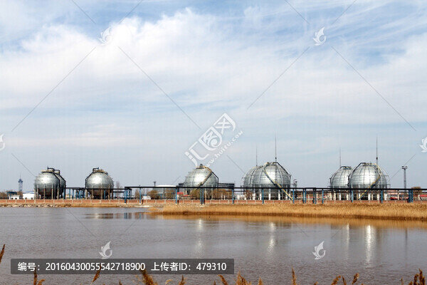 化工廠,儲(chǔ)油罐,成品油罐