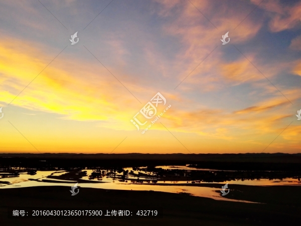 夏季天空晚霞