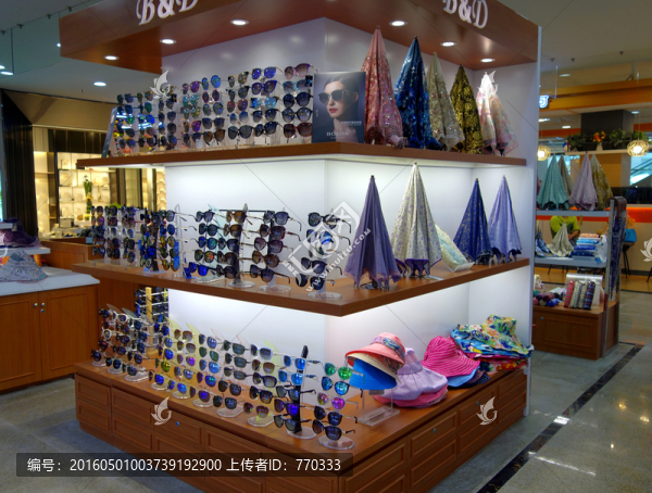 飾品專賣店,墨鏡,雨傘,帽子