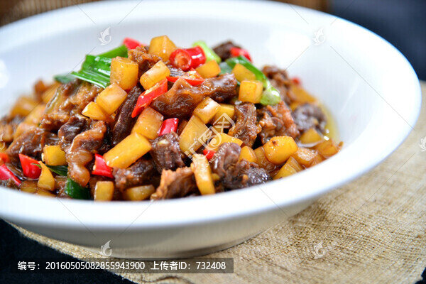 酸蘿卜丁炒牛肉粒