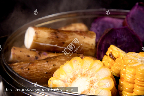 紫薯玉米山藥