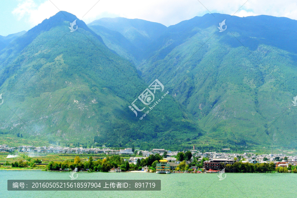 洱海看山
