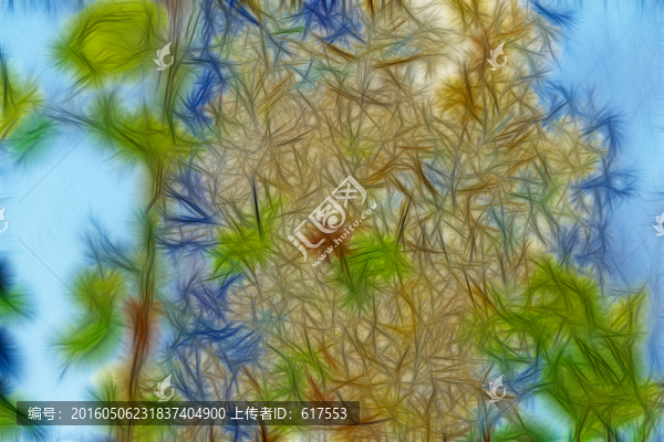 白色丁香花,抽象畫