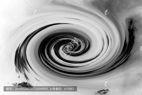黑白抽象水墨