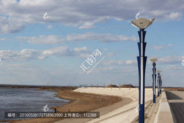 嫩江,江堤,江邊,大壩