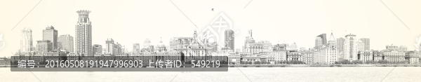 上海老外灘線描（未分層）