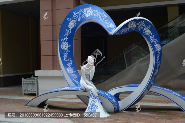 青花,舞蹈,仕女像