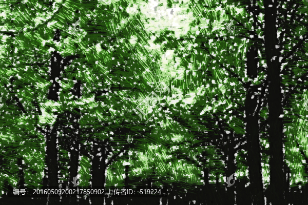 風(fēng)景畫,綠樹林,TIF未分層