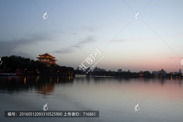 大唐芙蓉園,紫云樓,晚霞