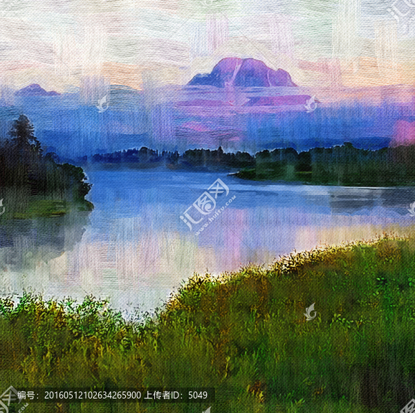 油畫,風景