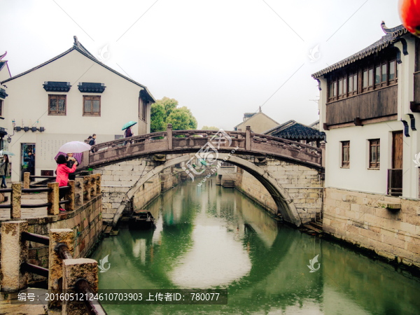 甪直古鎮(zhèn),煙雨朦朧