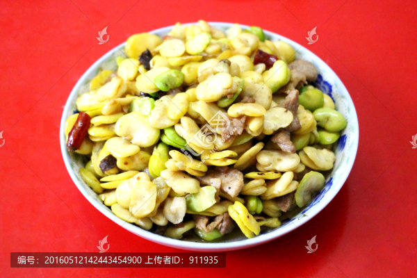 蠶豆炒肉末