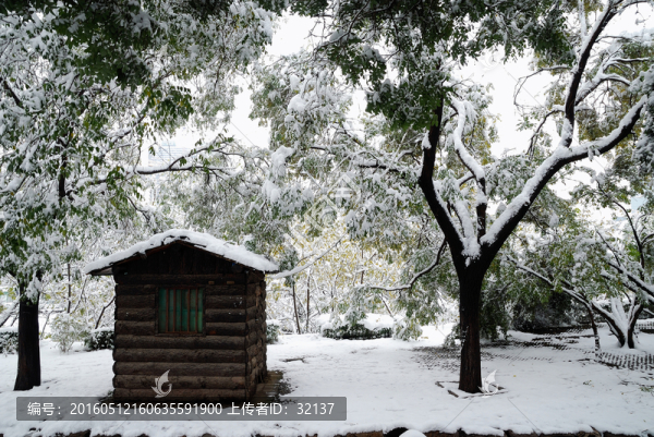 雪中小木屋