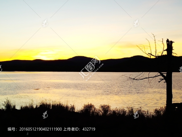 杜鵑湖日落