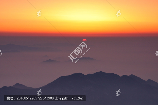 山東泰山日出