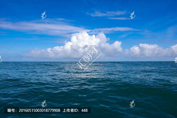 大海,藍(lán)天,白云