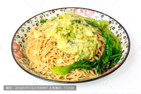 廣東美食姜蔥撈面