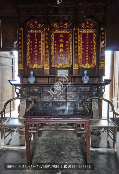 傳統(tǒng)中堂布置