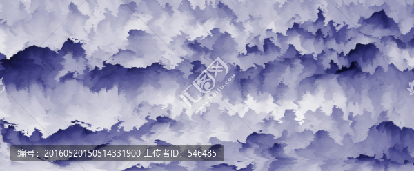水墨山水,寬幅（合層）