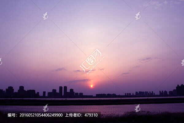 大慶,龍鳳濕地,清晨,朝霞