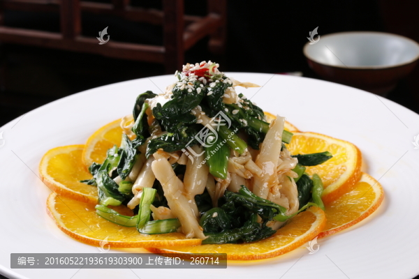 菠菜拌脆筍