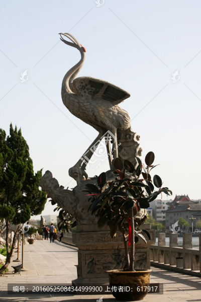 丹頂鶴,仙鶴,雕塑