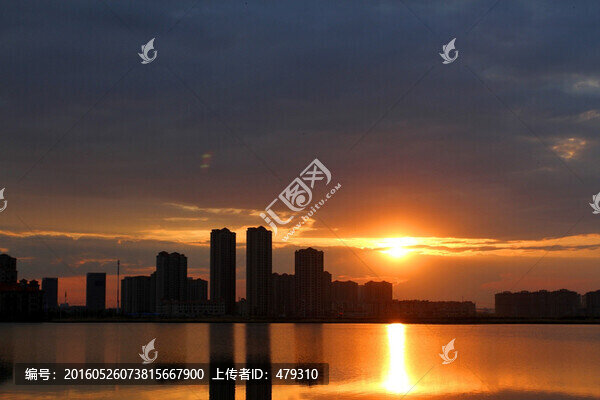 大慶,都市風(fēng)光,清晨,朝霞